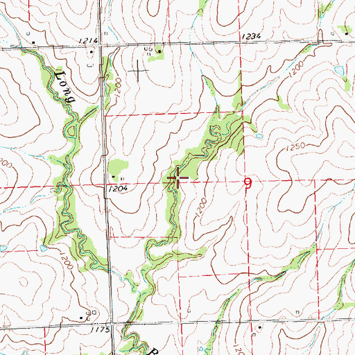 Topographic Map of Long Branch Dam Number 2, NE