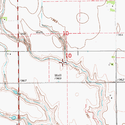 Topographic Map of Trausch Dam, NE