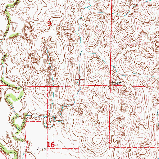 Topographic Map of Buffalo Creek Dam C-5, NE