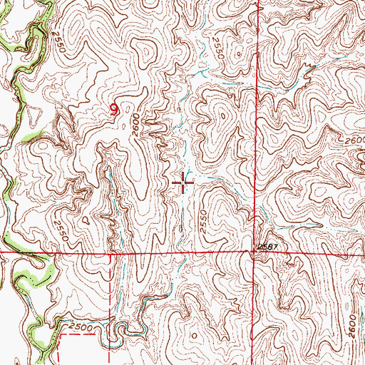 Topographic Map of Buffalo Creek Reservoir C-5, NE