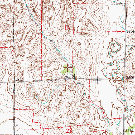 Topographic Map of French Creek Dam F-3, NE