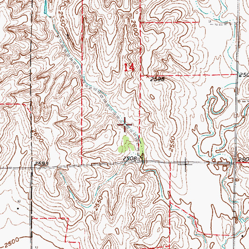 Topographic Map of French Creek Reservoir F-3, NE