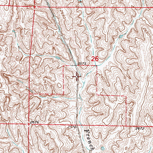 Topographic Map of French Creek Dam F-7, NE