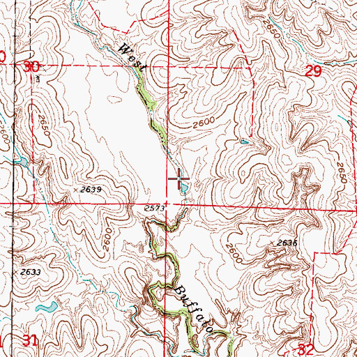 Topographic Map of Buffalo Creek Reservoir B-3, NE