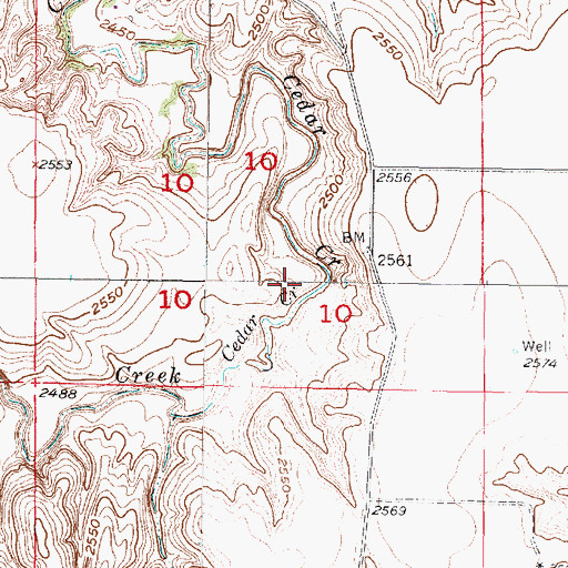 Topographic Map of Medicine Creek Dam 160, NE