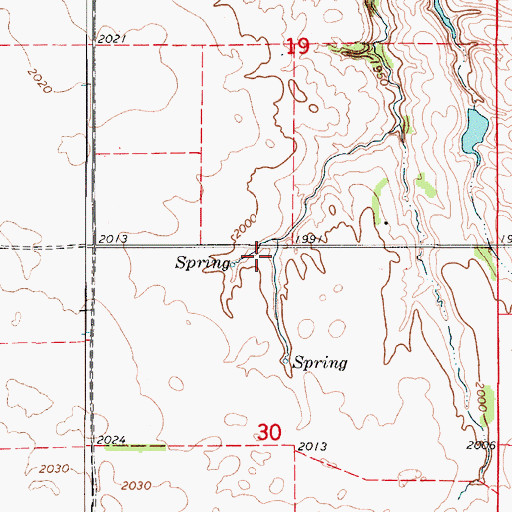 Topographic Map of Beck Dam, NE