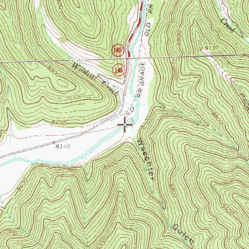 Topographic Map of Waechter Gulch, CO