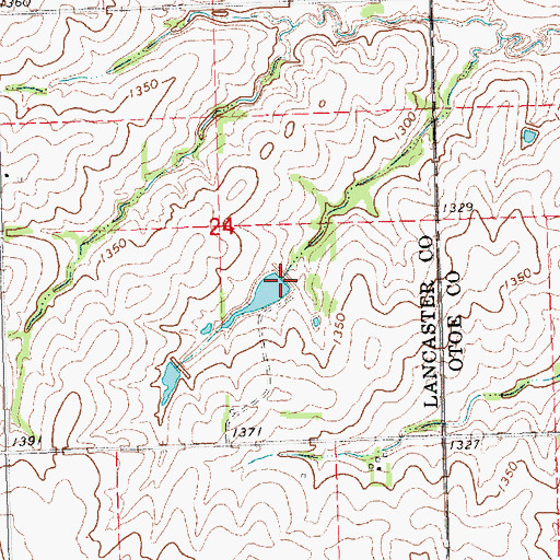Topographic Map of Mueller Dam, NE