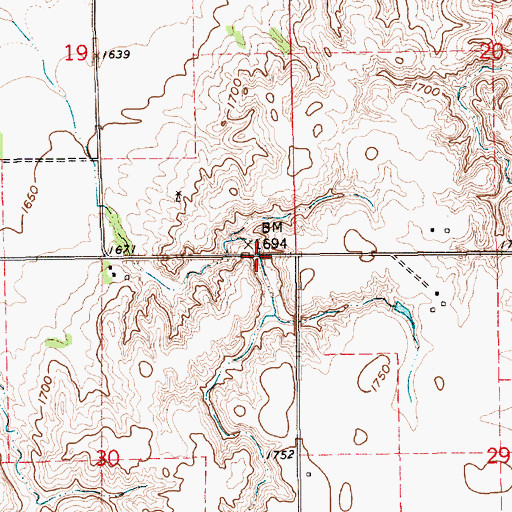 Topographic Map of Dittmer Dam, NE