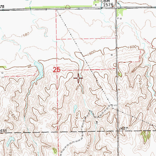 Topographic Map of Burritt Dam, NE