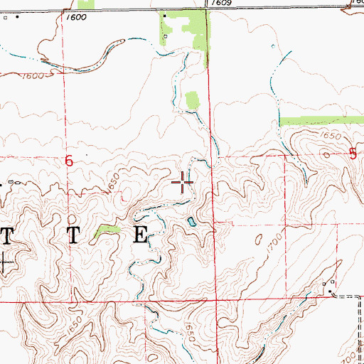 Topographic Map of Clear Creek Dam, NE