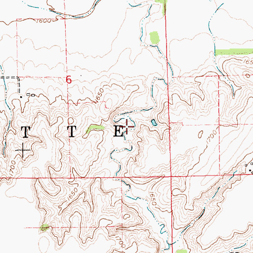 Topographic Map of Clear Creek Reservoir, NE