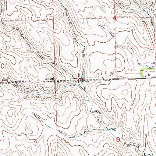 Topographic Map of Johnson Dam, NE