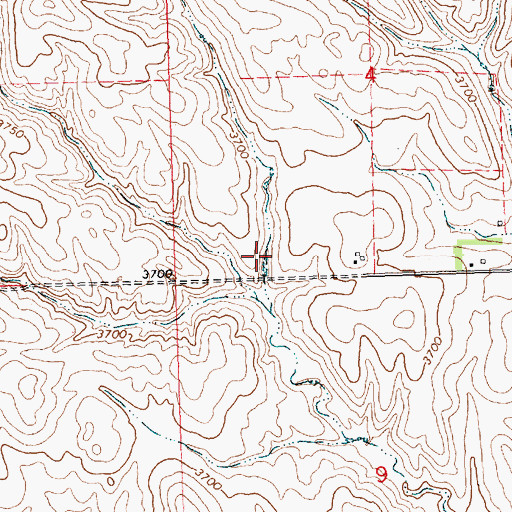 Topographic Map of Johnson Reservoir, NE