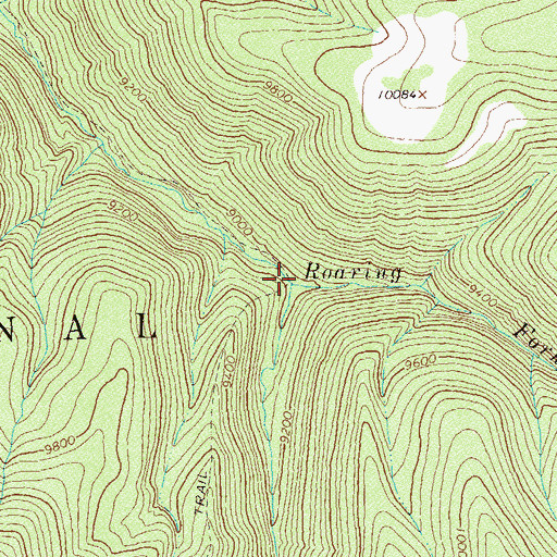 Topographic Map of Rough Canyon, CO