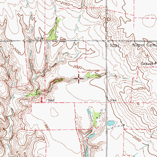 Topographic Map of Hamling Reservoir, NE