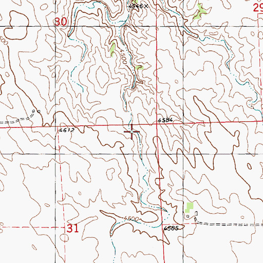 Topographic Map of Dvorak Reservoir, NE