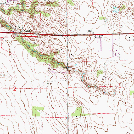 Topographic Map of Bracht Floodwater Retarding Dam, NE