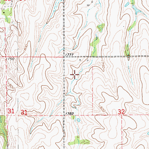 Topographic Map of Jensen Reservoir, NE