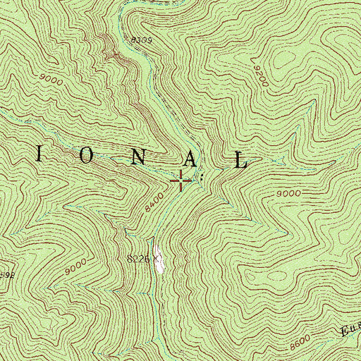 Topographic Map of Salt Creek, CO