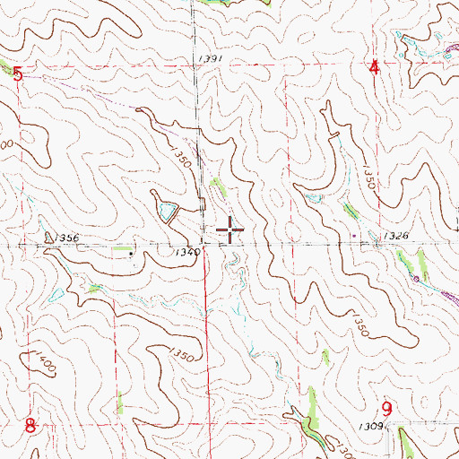 Topographic Map of Kuhn Dam, NE