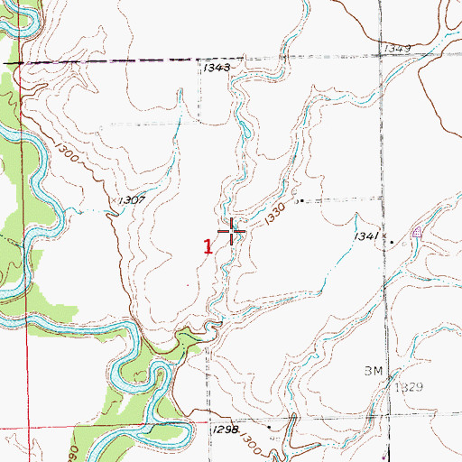 Topographic Map of Schuerman Dam, NE