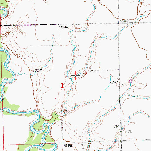 Topographic Map of Schuerman Reservoir, NE
