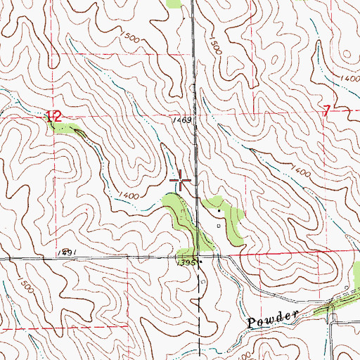 Topographic Map of Aowa Creek Dam 32-4a, NE