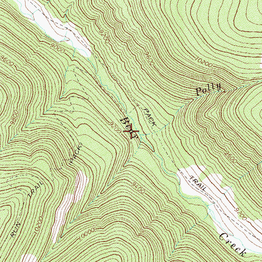 Topographic Map of Polly Creek, CO