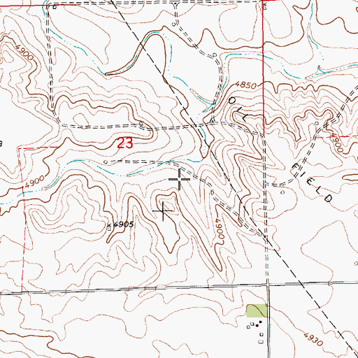 Topographic Map of Cederburg Dam, NE