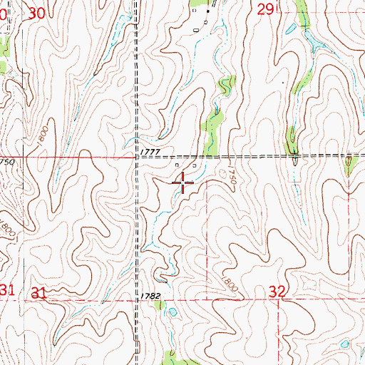 Topographic Map of Jensen Reservoir, NE