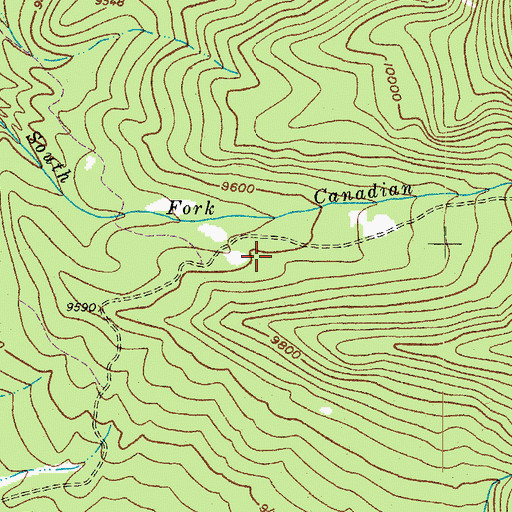 Topographic Map of Colorado State Forest, CO