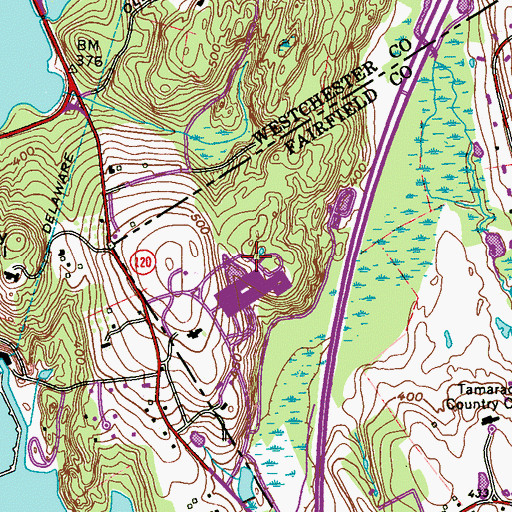 Topographic Map of North Lake, CT