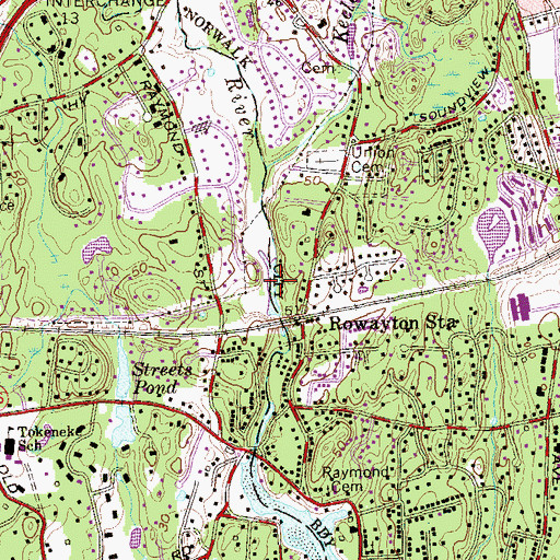 Topographic Map of Chasmars Pond, CT