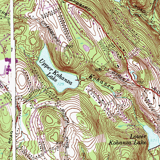 Topographic Map of Upper Kohanza Dam, CT