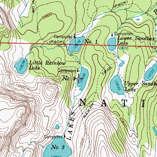 Topographic Map of Rawah Lake Number 2, CO