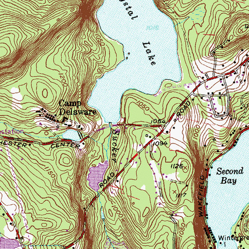 Topographic Map of Crystal Lake Dam, CT