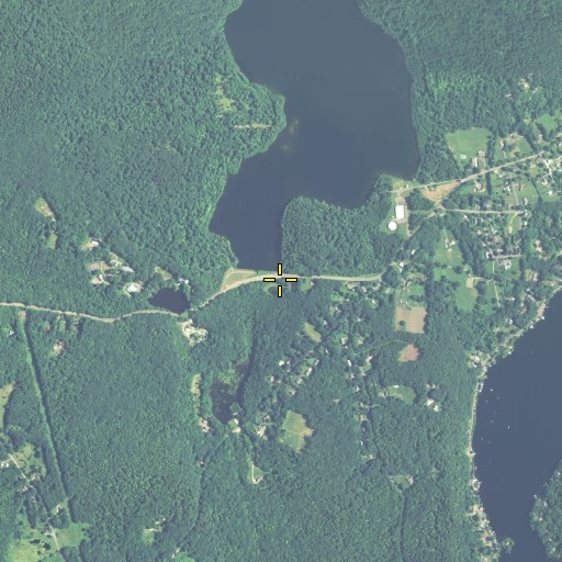 Aerial/Satellite Image of Crystal Lake Dam, CT