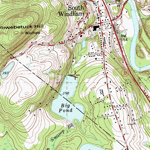 Topographic Map of Big Pond Dam, CT