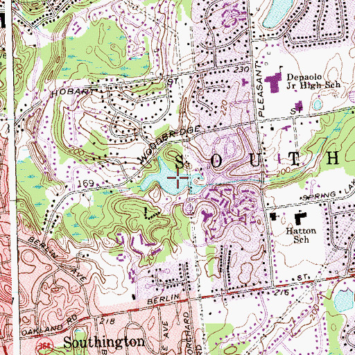 Topographic Map of Spring Lake, CT