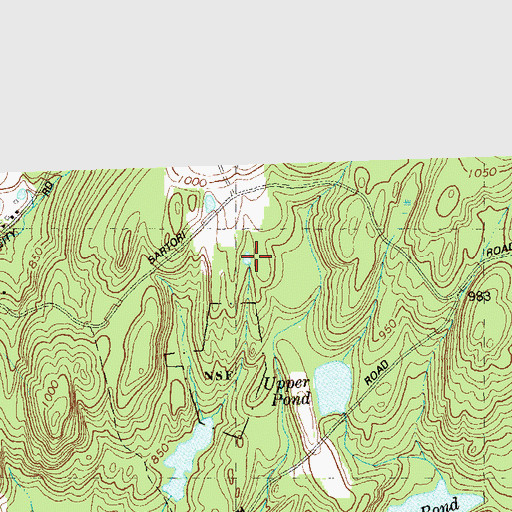 Topographic Map of Stafford Springs Reservoir Number 2, CT