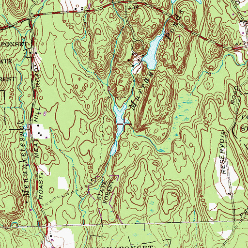 Topographic Map of Murray Pond Number 2, CT
