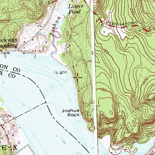 Topographic Map of Chalkers Millpond Dam, CT