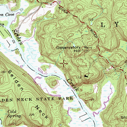 Topographic Map of Moulsons Pond, CT