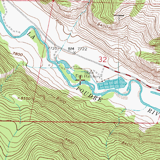 Topographic Map of Peterson Creek, CO