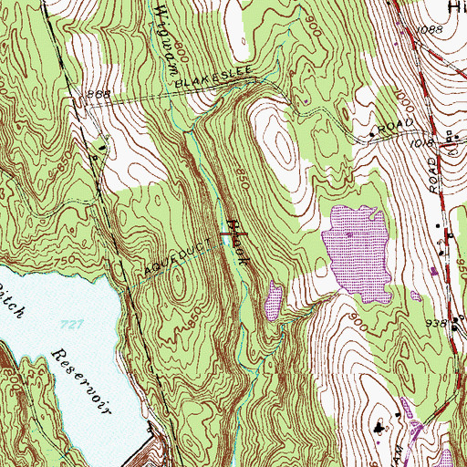 Topographic Map of Morosani Pond Number 2, CT