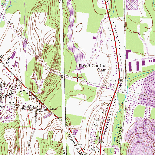 Topographic Map of Bloomfield Site 3A Dam, CT