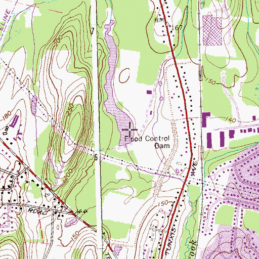 Topographic Map of Bloomfield Reservoir 3A, CT