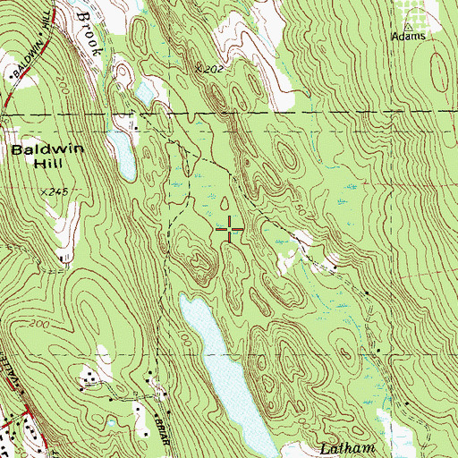 Topographic Map of YMCA Pond Dam, CT