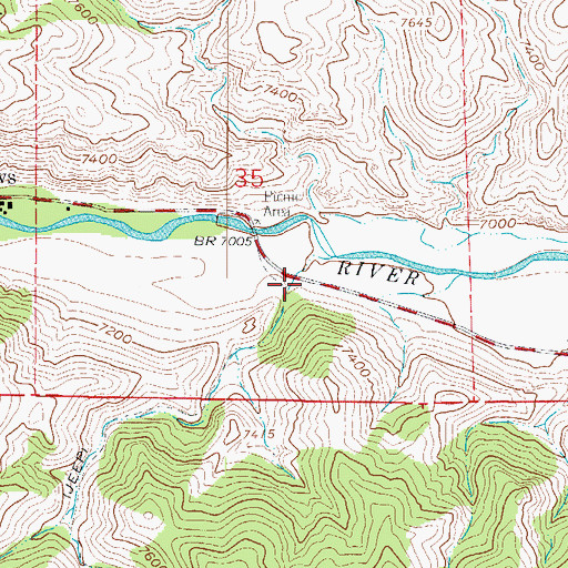 Topographic Map of Dadd Gulch, CO